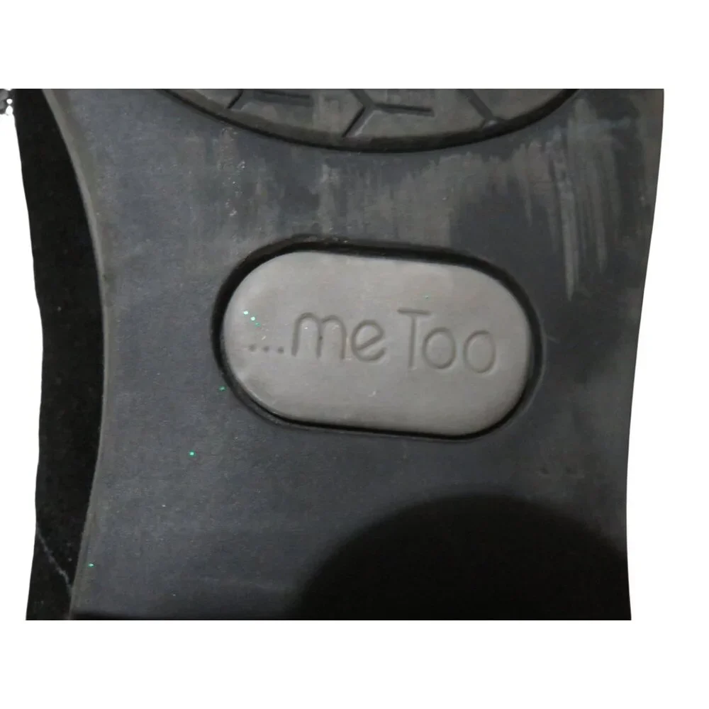 Me Too! Zest Black Micro Vegan Suede Leather Ankle Booties Boots size 7